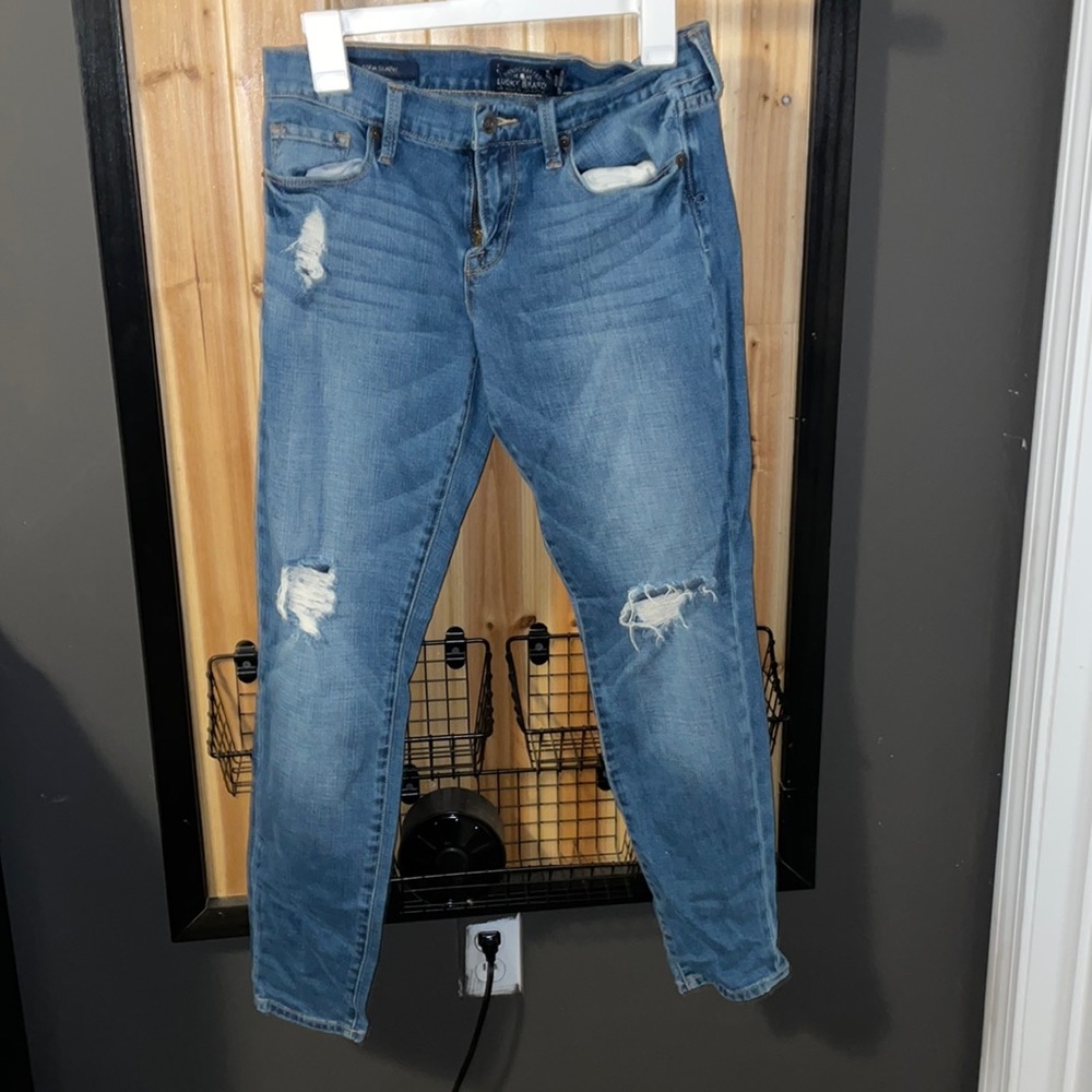 Lucky brand ripped jeans sofia skinny
